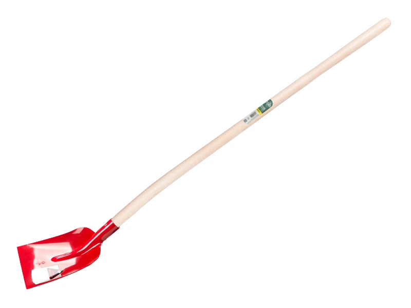 [700654] Betonschop RUHR BRILLANT 3/4 0 rood, gehard met ATLAS batsesteel 130 cm, FSC 100%