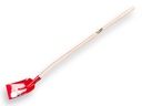 Betonschop RUHR BRILLANT 3/4 0 rood, gehard met ATLAS batsesteel 130 cm, FSC 100%