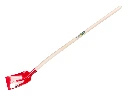 Betonschop RUHR BRILLANT 3/4 0 rood, gehard met ATLAS batsesteel 130 cm, FSC 100%