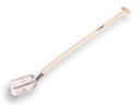 Steekbats ABC 1/4 00, gehard en gepolijst, met ATLAS schopsteel 110 cm gebogen, FSC 100%