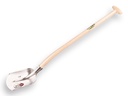 Schepbats ABC 1/2 0, gehard en gepolijst, met ATLAS Blijhamsteel 90 cm sterk gebogen