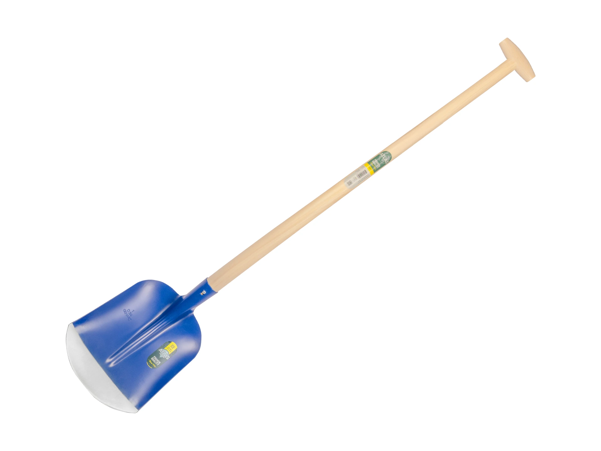 Schepbats ATLAS DIAMANT 3/4 1 blauw, met ATLAS Blijhamsteel 100 cm sterk gebogen