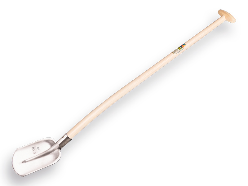 Steekbats ATLAS DIAMANT RVS 1/4 000, met ATLAS schopsteel 110 cm gebogen, FSC 100%
