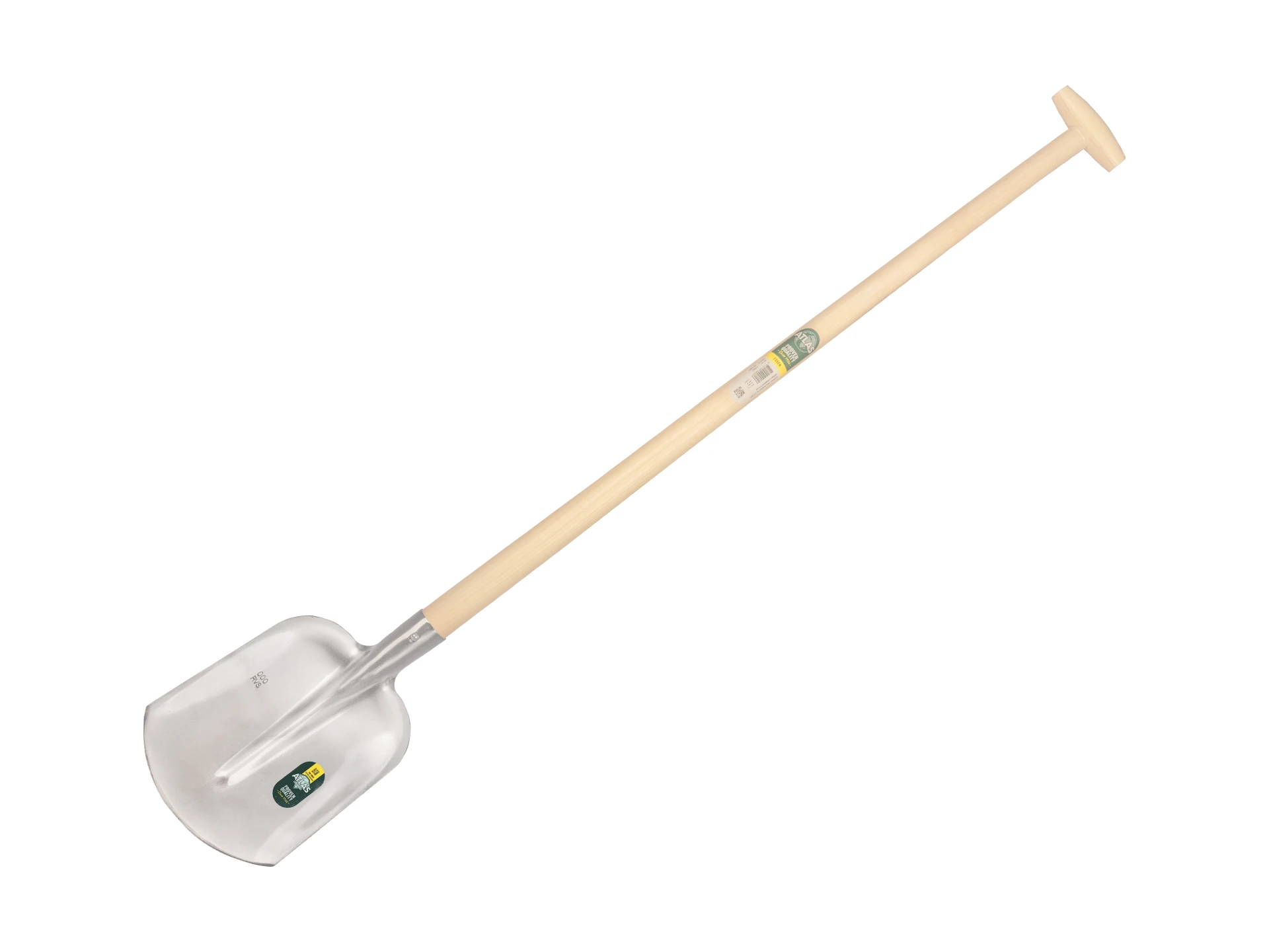 [710035] Steekbats ATLAS DIAMANT RVS 1/4 000, met ATLAS schopsteel 110 cm gebogen, FSC 100%