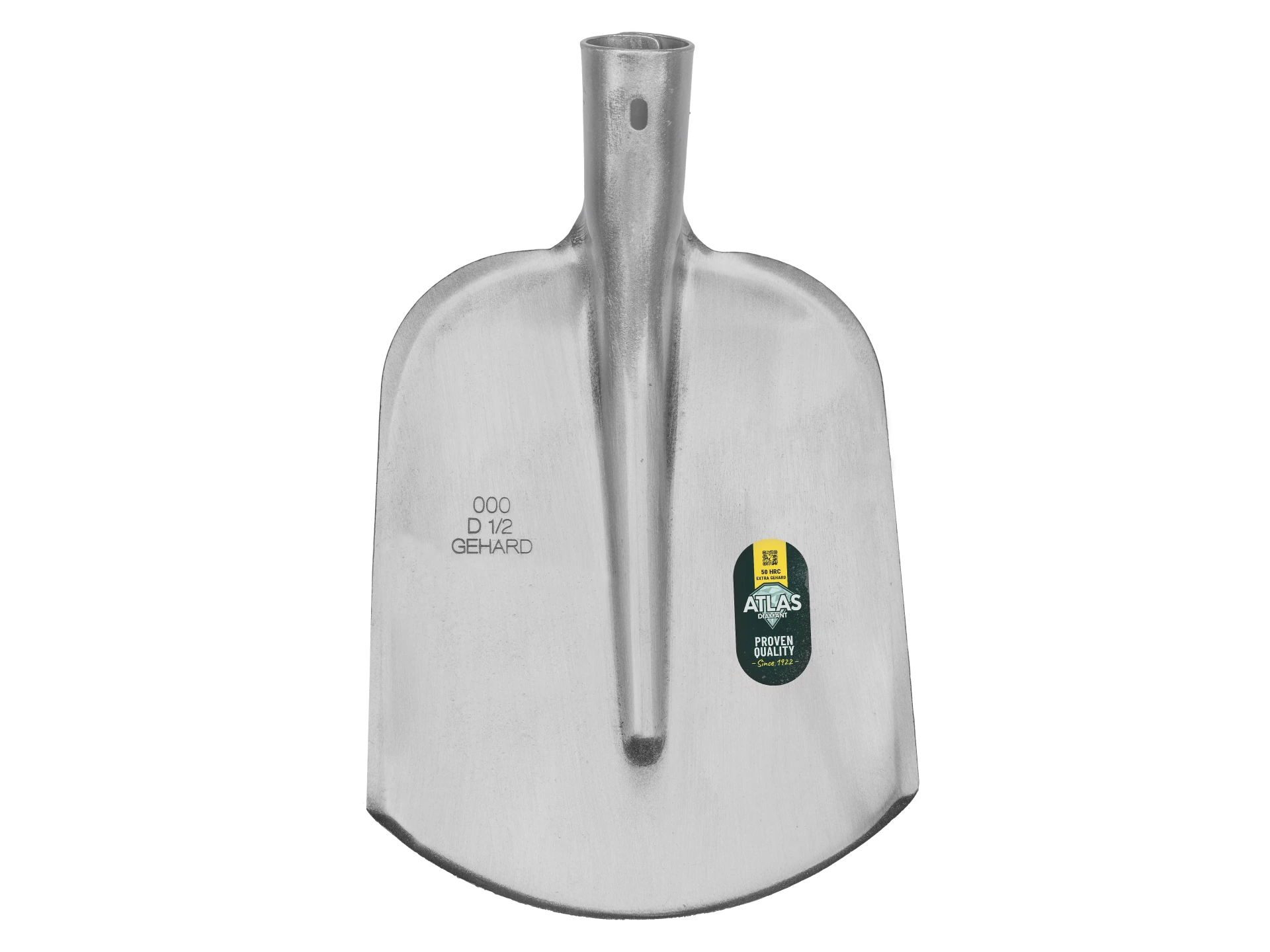 Vlakbats ATLAS DIAMANT 1/2 000 gehard, blank gepolijst, zonder steel