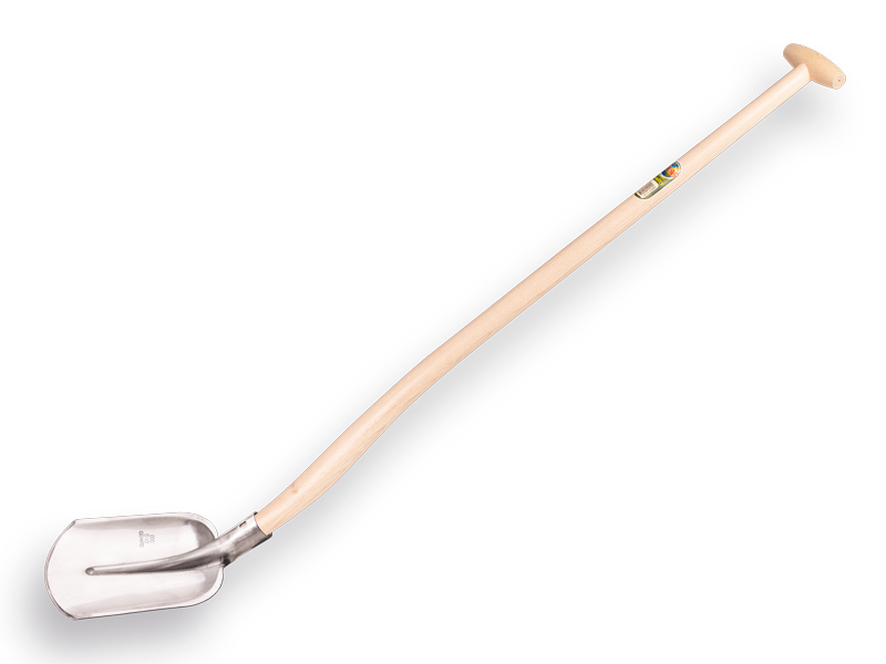 [735470] Vlakbats ATLAS DIAMANT 1/2 000 gehard, gepolijst, met ATLAS Blijhamsteel 110 cm extra dubbel gebogen