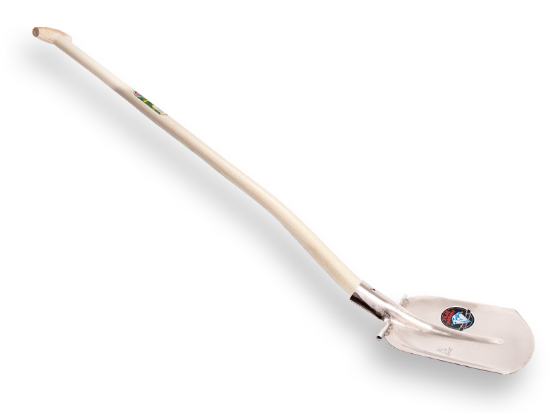 [735474] Steekbats ATLAS DIAMANT 1/4 000 gehard, gepolijst, RONDE OPSTAP, met Blijhamsteel 110 cm extra dubbel gebogen