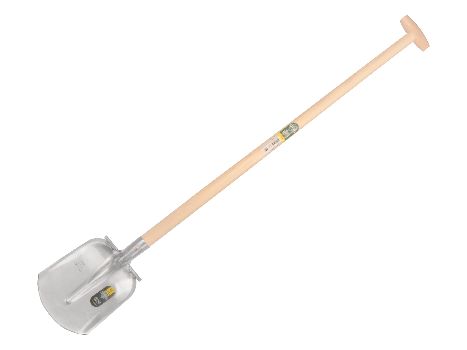 [735475] Steekbats ATLAS DIAMANT 1/4 000 gehard, gepolijst, RONDE OPSTAP, met Blijhamsteel 110 cm dubbel gebogen