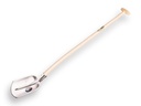 Steekbats ATLAS DIAMANT 1/4 00, gehard en gepolijst, met ATLAS schopsteel 110 cm gebogen, FSC 100%