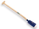 Kabelschop ATLAS DIAMANT 11,5 cm 3/4 blauw, onderkant spits, met ATLAS schopsteel 110 cm, FSC 100%