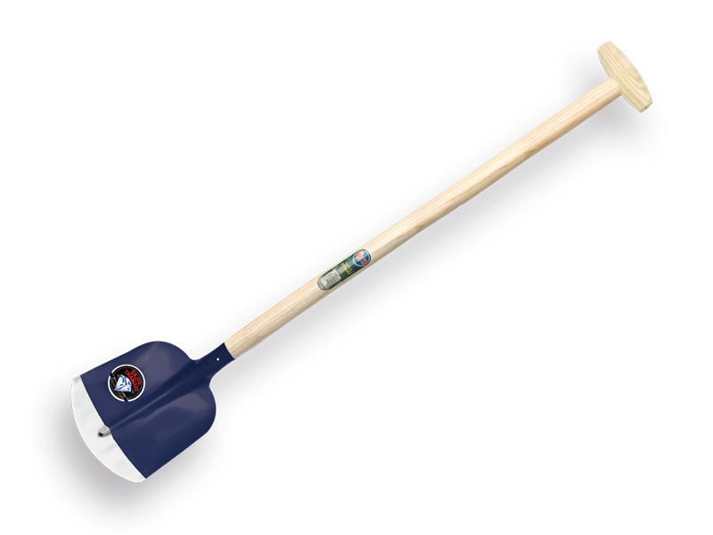 Schepbats ATLAS DIAMANT 3/4 0 blauw, gehard en gepolijst, met ATLAS Blijhamsteel 100 cm sterk gebogen