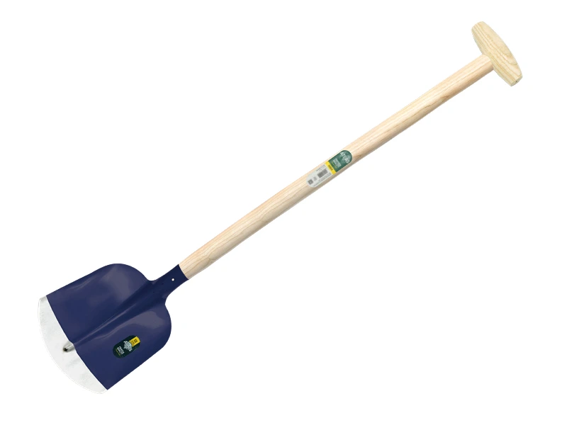 Schepbats ATLAS DIAMANT 3/4 0 blauw, gehard en gepolijst, met ATLAS schopsteel 110 cm gebogen, FSC 100%