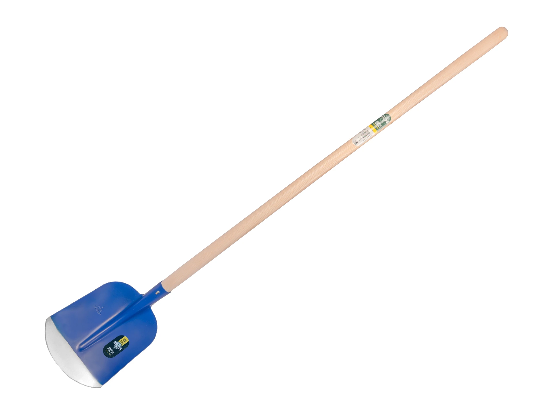 Schepbats ATLAS DIAMANT 3/4 1 blauw, gehard en gepolijst, met ATLAS batsesteel 130 cm gebogen, FSC 100%