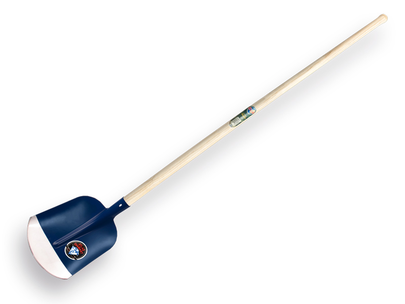 [770580] Schepbats ATLAS DIAMANT 3/4 0 blauw, gehard en gepolijst, met batsesteel 130 cm gebogen