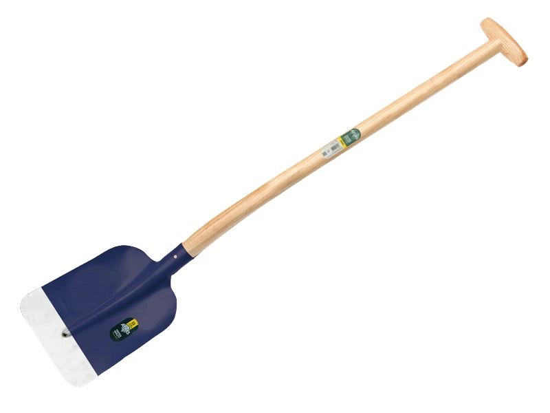 [770590] Betonschop ATLAS DIAMANT 1/2 0 blauw afgerond, met ATLAS Blijhamsteel 100 cm sterk gebogen