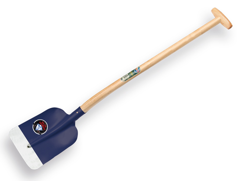 [770590] Betonschop ATLAS DIAMANT 1/2 0 blauw afgerond, met ATLAS Blijhamsteel 100 cm sterk gebogen
