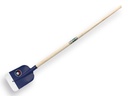 Betonschop ATLAS DIAMANT 1/2 0 blauw afgerond, met ATLAS batsesteel 130 cm gebogen, FSC 100%