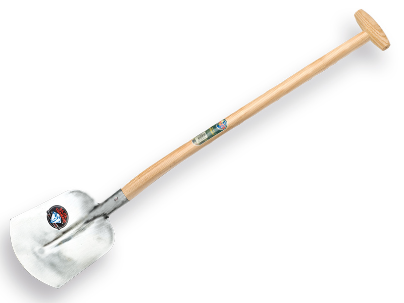 Schepbats ATLAS DIAMANT 3/4 0 gehard, blank gepolijst, met ATLAS schopsteel 110 cm gebogen, FSC 100%