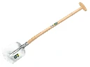 Schepbats ATLAS DIAMANT 3/4 0 gehard, blank gepolijst, met ATLAS schopsteel 110 cm gebogen, FSC 100%