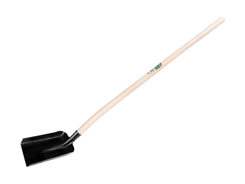 [780080] Stalschop ATLAS nr. 4 blank gelakt, 24,5 x 33 cm, met ATLAS batsesteel 130 cm gebogen, FSC 100%