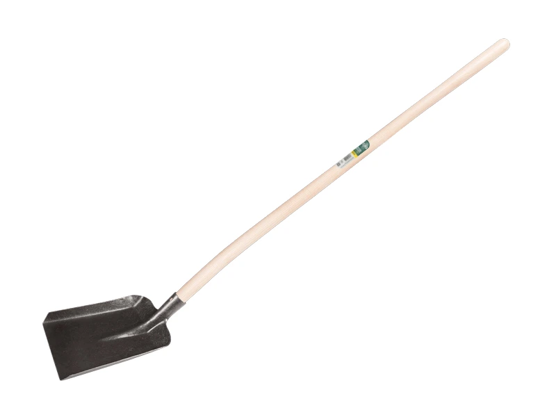 [780085] Stalschop ATLAS nr. 5 blank gelakt, 26 x 34 cm, met ATLAS batsesteel 130 cm gebogen, FSC 100%
