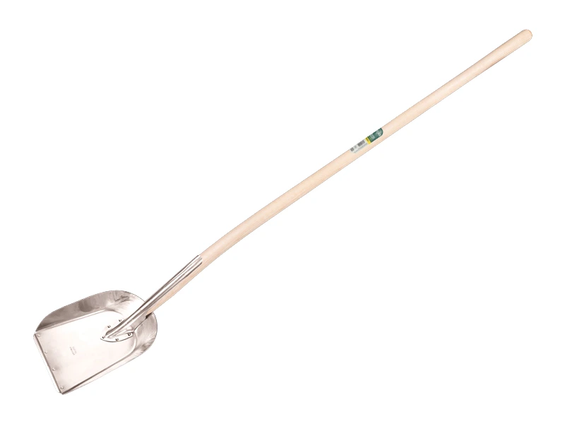 [780100] Stalschop OFFNER aluminium met strip, 25 x 41 cm, met ATLAS batsesteel 140 cm, FSC 100%