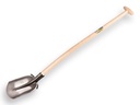 Steekbats ATLAS 1/4 000 gehard, PLATTE OPSTAP, met ATLAS schopsteel 100 cm gebogen, FSC 100%