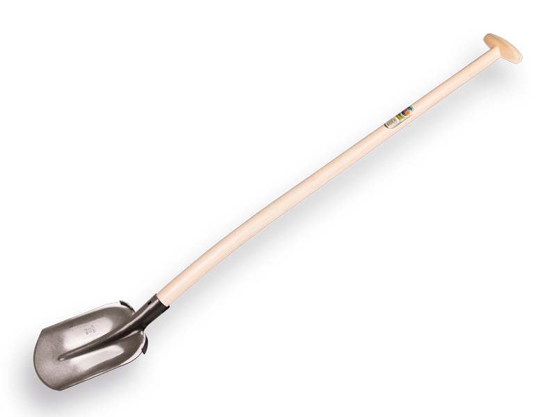 Steekbats ATLAS 1/4 000 gehard, PLATTE OPSTAP, met ATLAS schopsteel 110 cm gebogen