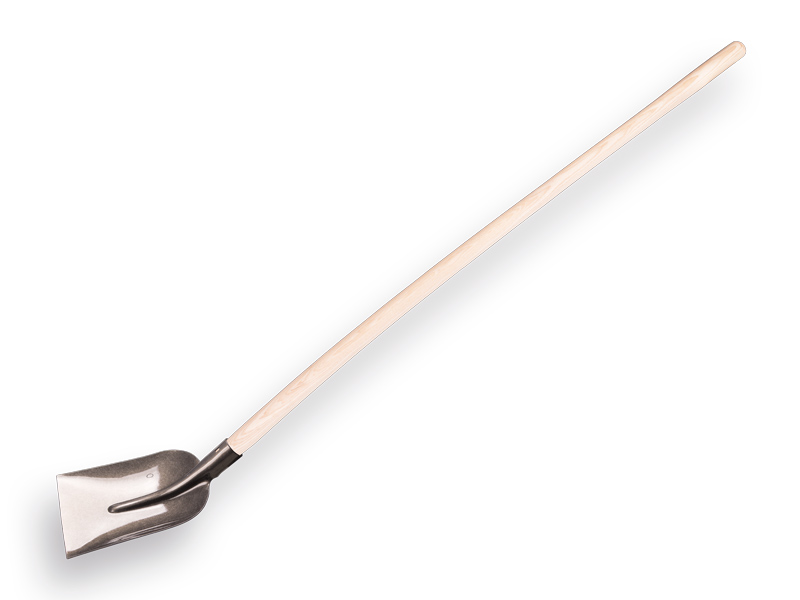 Jimmy Betonschop 1/2 0 blank gelakt met PE ESSEN batsesteel 130 cm gebogen