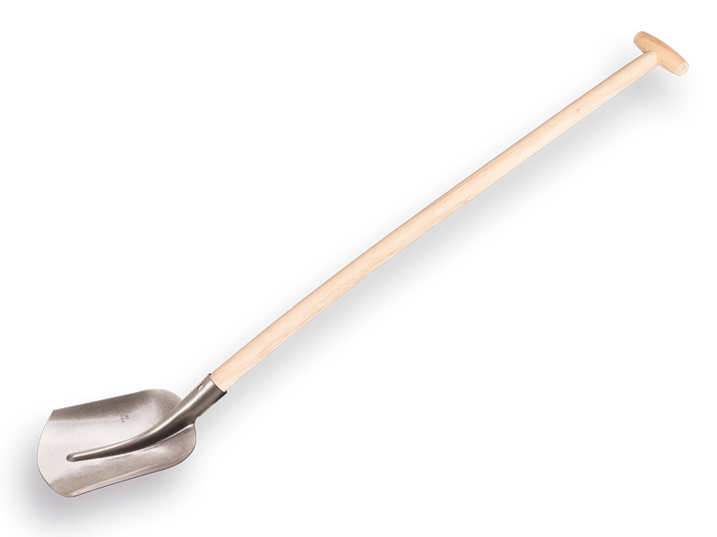 [780680] Schepbats 3/4 00, blank gelakt met PE Import schopsteel 110 cm