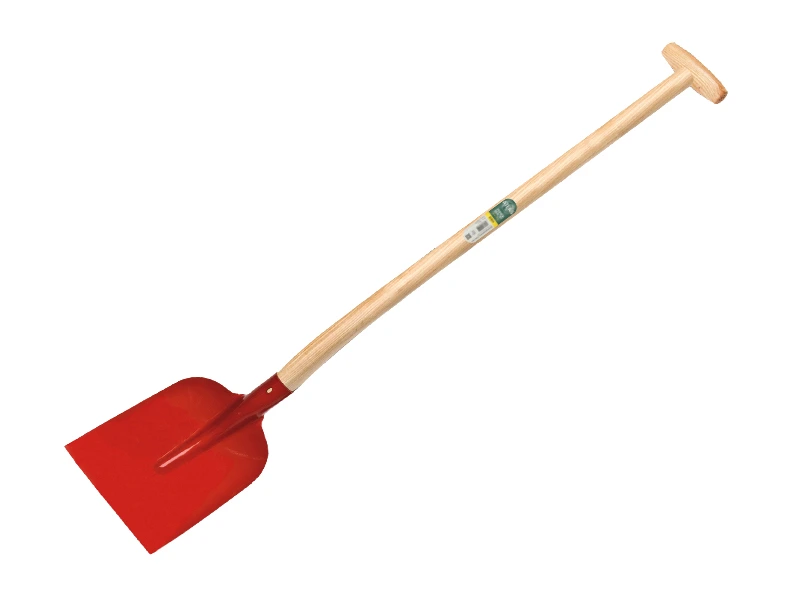 Betonschop ATLAS 1/2 0 rood, extra gehard, met ATLAS schopsteel 100 cm gebogen, FSC 100%