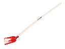 Betonschop ATLAS 1/2 0 rood, extra gehard, met batsesteel 130 cm gebogen