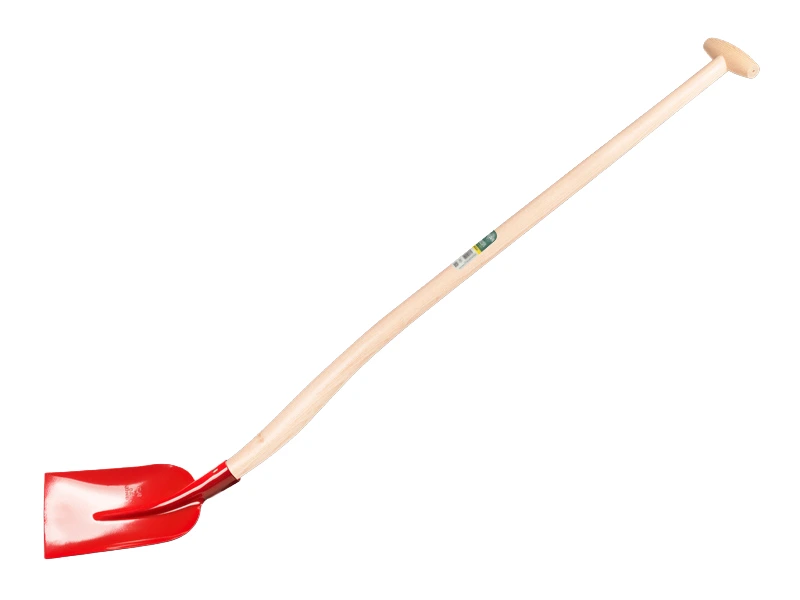 Betonschop ATLAS 1/2 0 rood, extra gehard, met ATLAS Blijhamsteel 110 cm extra dubbel gebogen