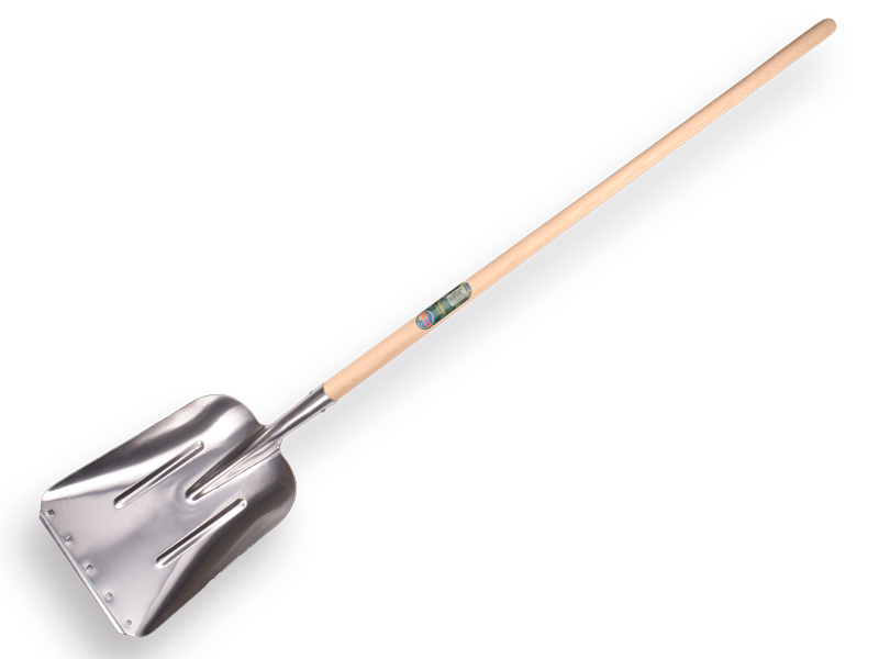 [790140] Graanschop ATLAS Zweeds model, aluminium met strip, 33 x 43 cm, met ATLAS steel 130 cm, FSC 100%