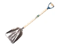 Graanschop OFFNER aluminium met strip en ATLAS PD-steel 95 cm gebogen, FSC 100%