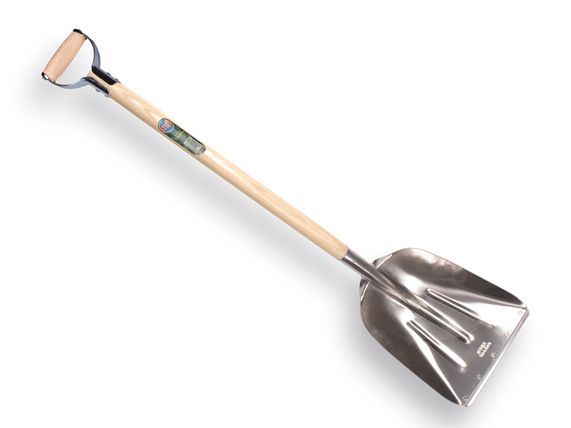 [790163] Graanschop OFFNER aluminium met strip en ATLAS YD-steel 95 cm gebogen, FSC 100%