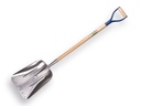 Graanschop ATLAS Zweeds model, aluminium met strip en ATLAS YD-steel 95 cm gelakt
