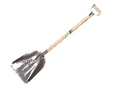 Graanschop OFFNER JUMBO aluminium met strip, 36 x 48 cm, met ATLAS YD-steel 95 cm, FSC 100%
