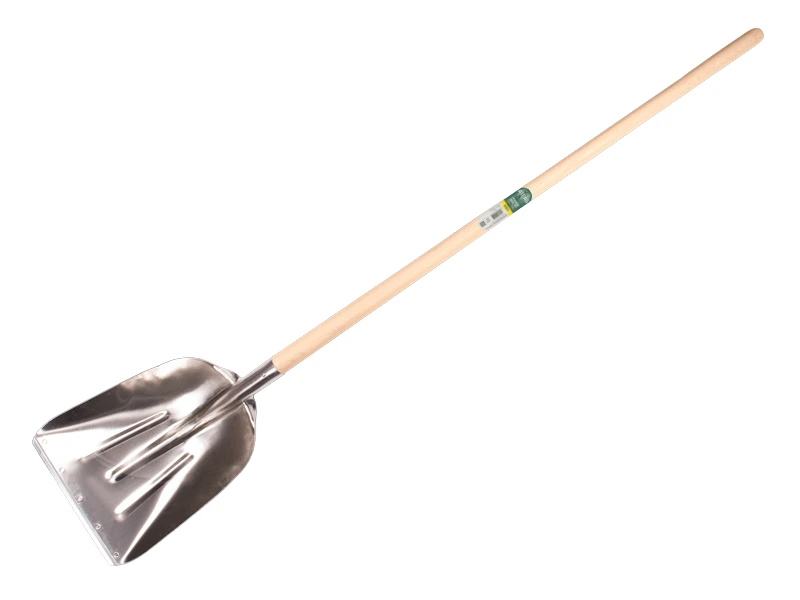 Graanschop ATLAS aluminium met strip en ESSEN steel 130 cm gebogen, FSC 100%