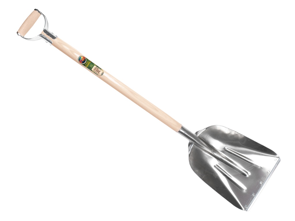 [790570] Graanschop ATLAS aluminium met strip met ATLAS YD-steel 95 cm gebogen, FSC 100%