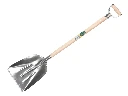 Graanschop ATLAS aluminium met strip met ATLAS YD-steel 95 cm gebogen, FSC 100%