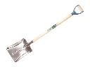 Ballastschop OFFNER aluminium zonder strip, 27 x 34 cm, ATLAS PD-steel 95 cm gebogen, FSC 100%