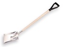 Ballastschop aluminium nr. 2 zonder strip,  26 x 32 cm, met PD-steel 92 cm (uitlopend)