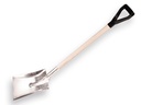 Ballastschop aluminium nr. 2 zonder strip,  26 x 32 cm, met PD-steel 102 cm