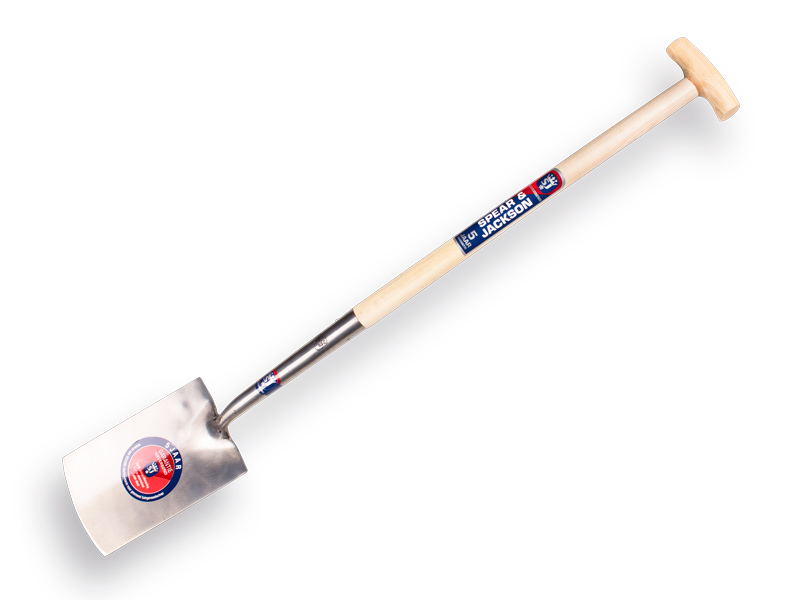 [801042] Spade SPEAR & JACKSON 1042 AV gepolijst, breed model met en ESSEN T-steel 78 cm