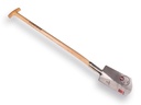 Spade IDEAL 1006 nr.2 gepolijst, met ESSEN T-steel 85 cm, bladmaat 17,5 x 28 cm
