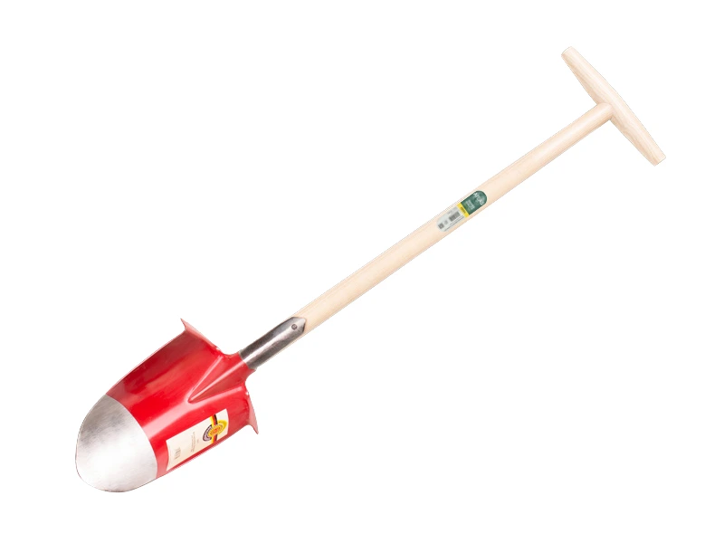Rondsteekspade SHW rood, bovenzijde 16,5 cm, met ATLAS steel 80 cm en brede hilt