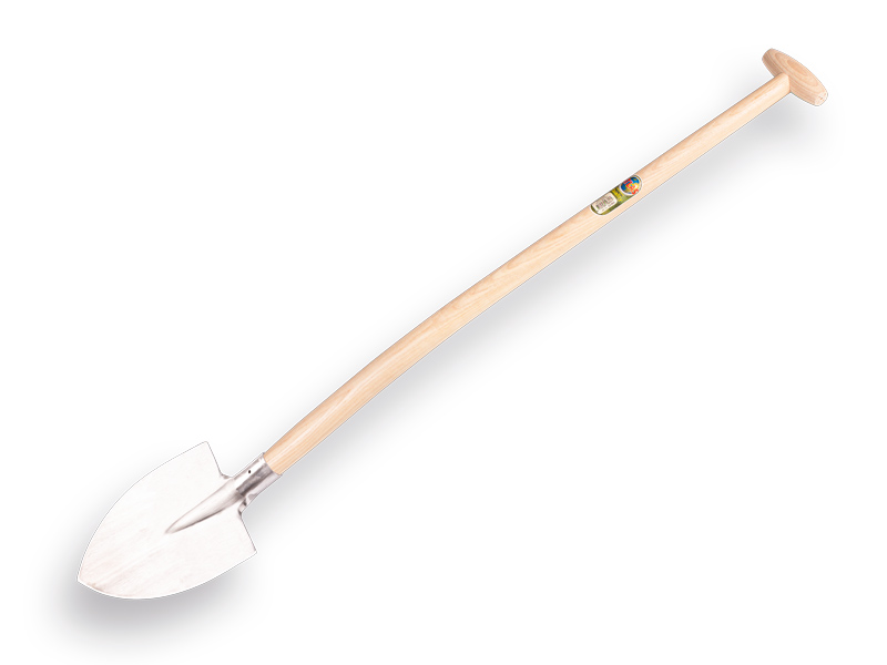 [810205] Barneveldse spade - Plagschop ATLAS DIAMANT gesmeed spits, met ATLAS schopsteel 100 cm gebogen, FSC 100%