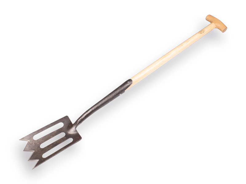 [810225] Spork spade DE WIT gesmeed met zwanenhals en ESSEN T-steel 75 cm