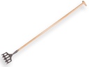 Sporkschoffel DE WIT gesmeed 18 cm, met ESSEN steel 170 cm en druppelkruk
